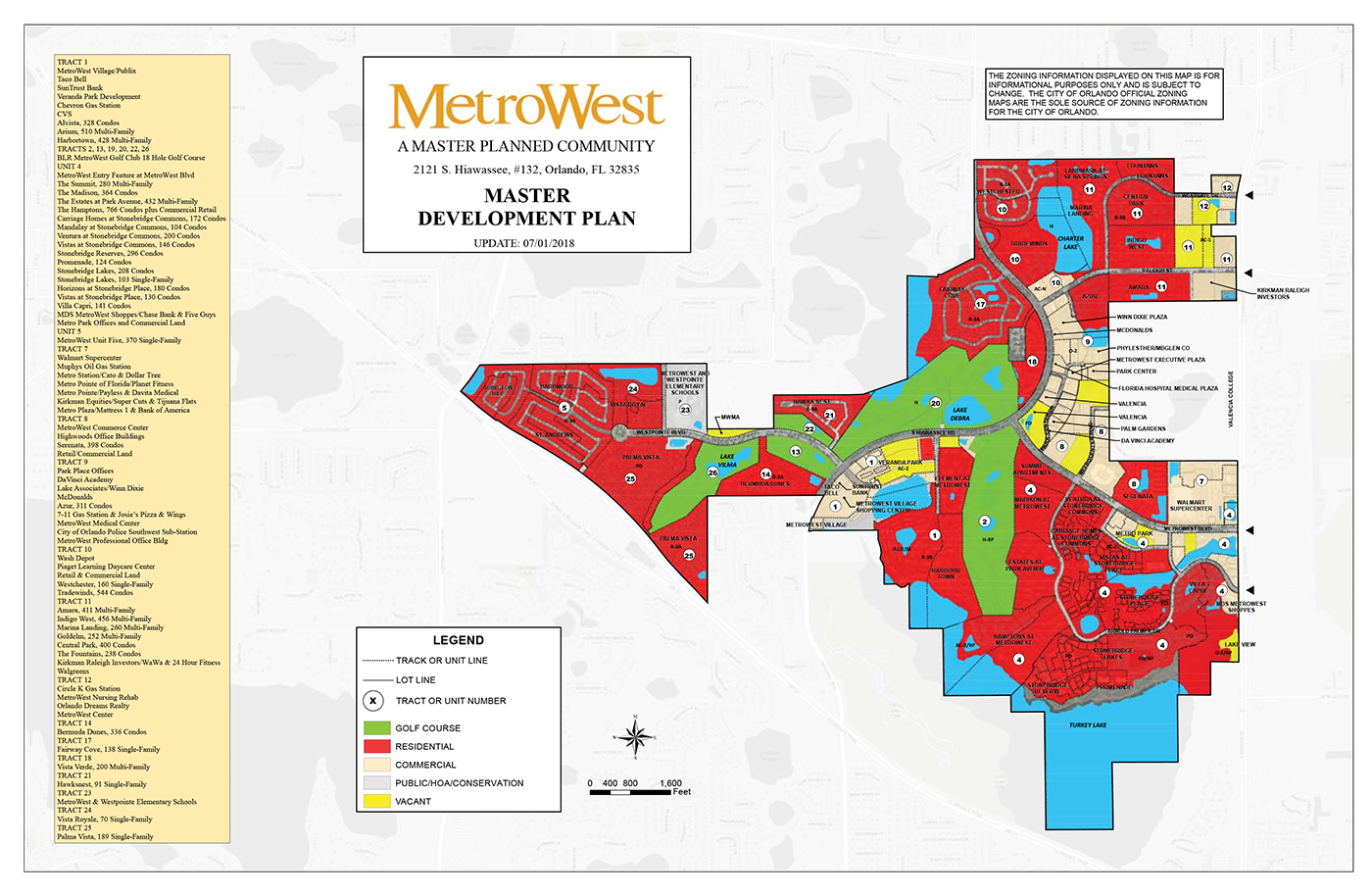 Metrowest master plan map