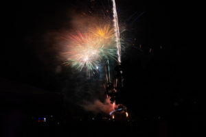 red white and blue fireworks