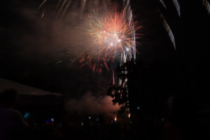 red and white fireworks