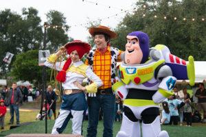 Toy Story costumed characters at Winter Fest