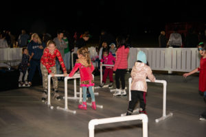 Children ice skating